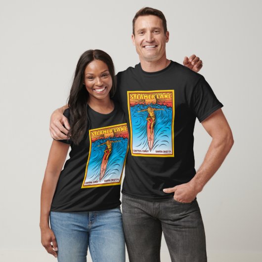STEAMERLANE SURF SANTA CRUZ T-SHIRT (Unisex)
