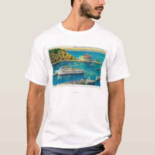 Steamers Catalina en Avalon bij Pier en Casino T-shirt