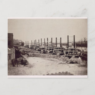 Steamers op de Mississippi (foto) Briefkaart