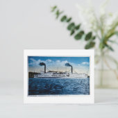 Steamers Ticonderoga en Vermont, Burlington, VT Briefkaart (Staand voorkant)