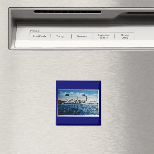 Steamers Ticonderoga en Vermont, Burlington, VT Magneet (Insitu (Vaatwasser))