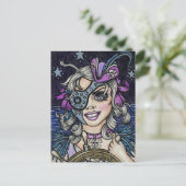 Steamface #10 Steampunk Pirate Briefkaart (Staand voorkant)
