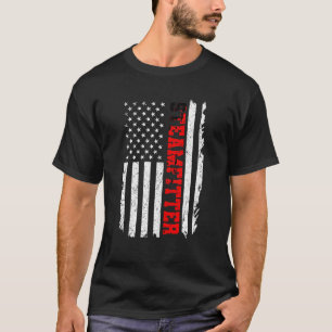 SteamFitter Amerikaanse Vlag Vrijheid Lassers Gift T-shirt