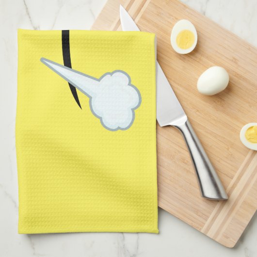 Steaming Emoji Theedoek (Quarter Fold)