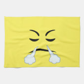 Steaming Emoji Theedoek (Horizontaal)