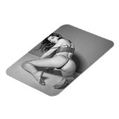 Steaming Hot Beauful Babe Lingerie Model Magnet Magneet (Linkerzijde)