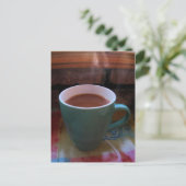 Steaming Hot Coffee-Briefkaart Briefkaart (Staand voorkant)