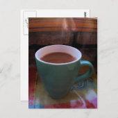 Steaming Hot Coffee-Briefkaart Briefkaart (Voorkant / Achterkant)