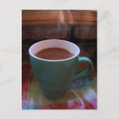 Steaming Hot Coffee-Briefkaart Briefkaart (Voorkant)