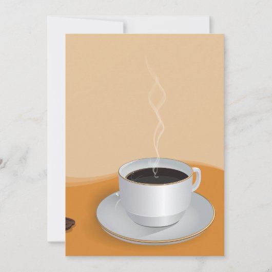 Steaming Hot Coffee Kaart (Voorkant)