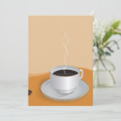 Steaming Hot Coffee Kaart (Staand voorkant)