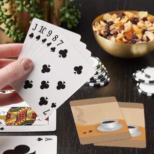 Steaming Hot Coffee Pokerkaarten