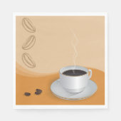 Steaming Hot Coffee Servet (Voorkant)