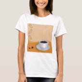 Steaming Hot Coffee T-shirt (Voorkant)