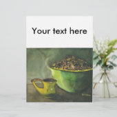 Steaming Morning Cup Koffee Bowl-koffiebonen (Staand voorkant)