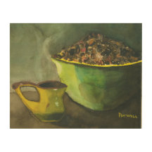 Steaming Morning Cup Koffee Bowl-koffiebonen