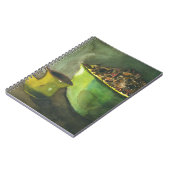 Steaming Morning Cup Koffee Bowl-koffiebonen Notitieboek (Linkerzijde)