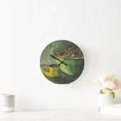 Steaming Morning Cup Koffee Bowl-koffiebonen Ronde Klok (Huis)