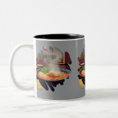 Steaming Noodles Bliss Tweekleurige Koffiemok (Links)