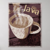 Steaming Rustic Java-Mok Poster (Voorkant)