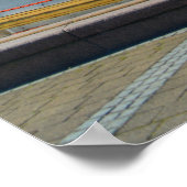 Steamklok in St Helier, Jersey Poster (Hoek)