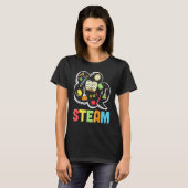 Steamleraar en student terug naar school t-shirt (Voorkant volledig)