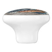 Steamlocomotief keramische deurknop keramische knop (Zijkant)