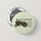 STEAMMOTOR BOERDERIJ TREKKERARTS BOERDERIJ RONDE BUTTON 5,7 CM (Voorkant /achterkant)