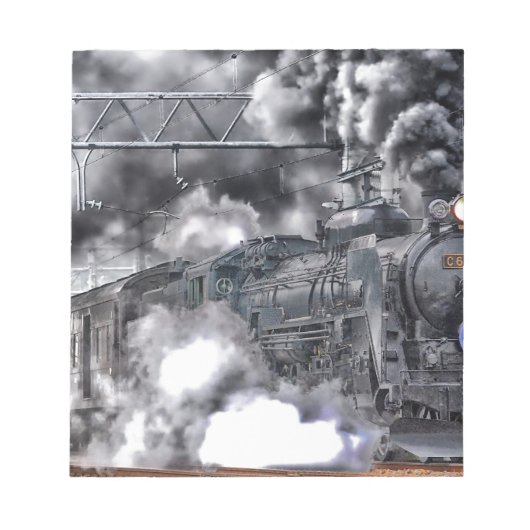 Steammotoren Trainen HDR-foto Notitieblok (Voorkant)