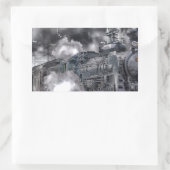 Steammotoren Trainen HDR-foto Rechthoekige Sticker (Tas)