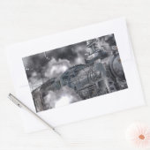 Steammotoren Trainen HDR-foto Rechthoekige Sticker (Envelop)