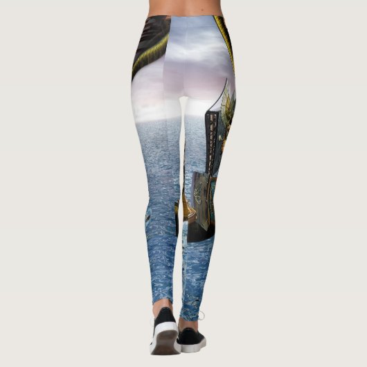 Steamplunk-ontwerp Leggings (Achterkant)