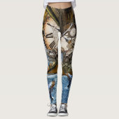Steamplunk-ontwerp Leggings (Voorkant)