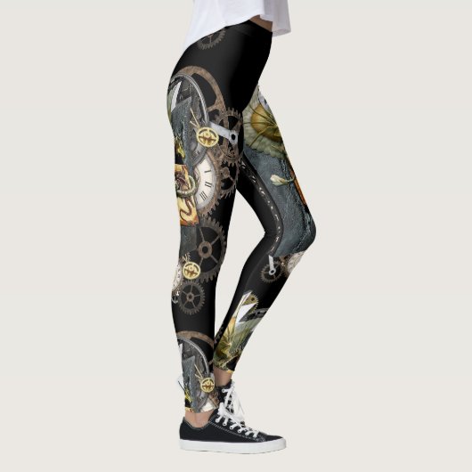 Steamplunk-ontwerp Leggings (Rechts)
