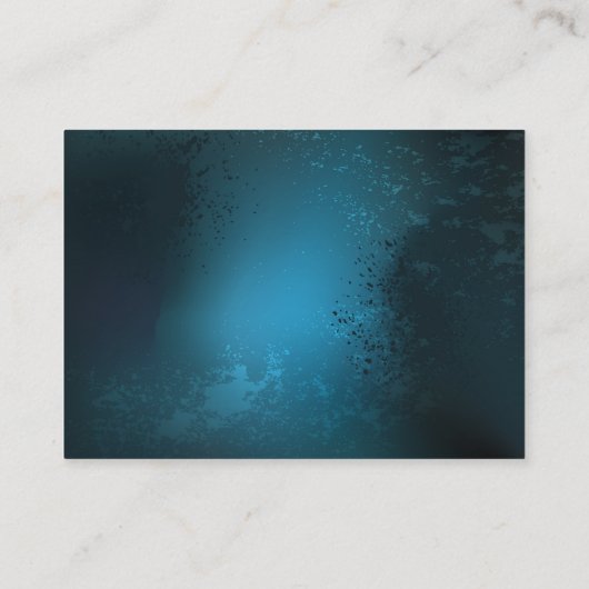 Steampun turquoise Achtergrond met tandwielen Aanbevelingskaartje (Achterkant)