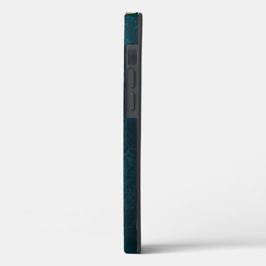 Steampun turquoise Achtergrond met tandwielen Case-Mate iPhone Case (Achterkant / Links)
