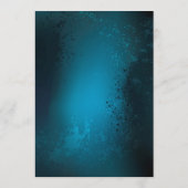 Steampun turquoise Achtergrond met tandwielen Programmakaart (Achterkant)