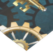 Steampun turquoise Achtergrond met tandwielen Tafelkleed (Gekanteld)