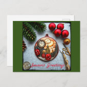 Steampunck Kerstmis Briefkaart (Voorkant / Achterkant)