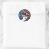 Steampunk 09 Ronde Sticker (Tas)