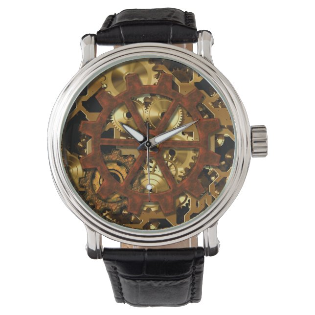 Steampunk 11 Watch & Numeral Options Horloge (Voorkant)