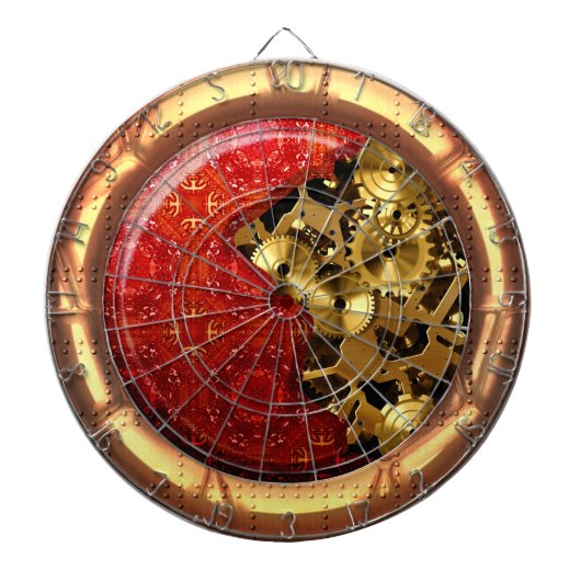 Steampunk 12 Dartboard opties Dartbord (Voorkant)