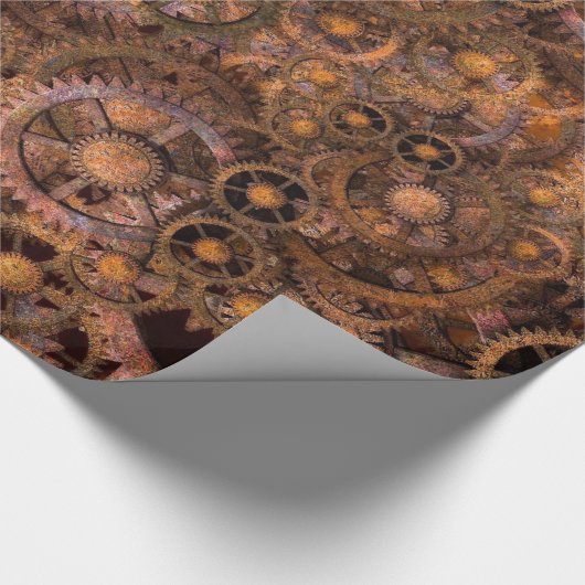 Steampunk 16 Verpakkingspapier Cadeaupapier (Hoek)