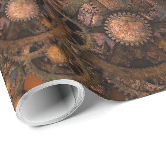 Steampunk 16 Verpakkingspapier Cadeaupapier (Rol Hoek)