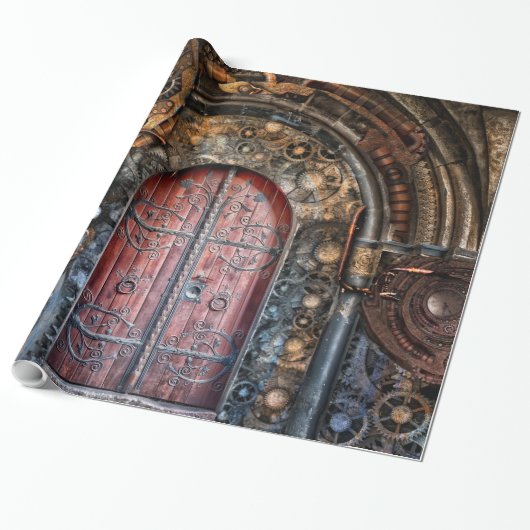 Steampunk 17 Inpakpapier (Uitgerold)
