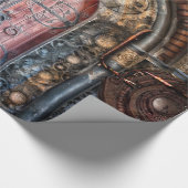 Steampunk 17-pakpapier cadeaupapier (Hoek)