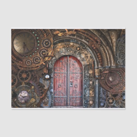 Steampunk 17 tissuepapier (Voorkant)