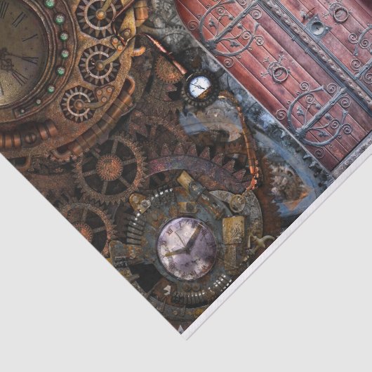Steampunk 17 tissuepapier (Detail)
