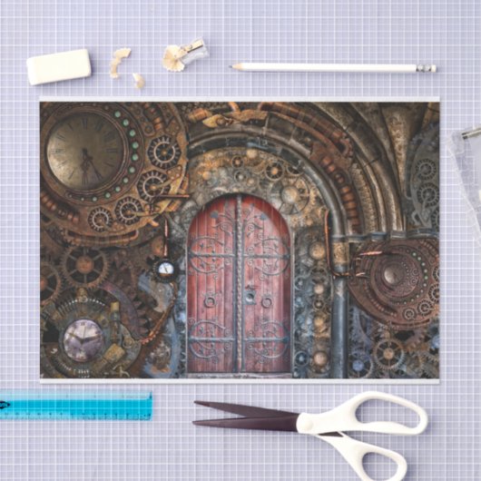 Steampunk 17 tissuepapier (Craft)