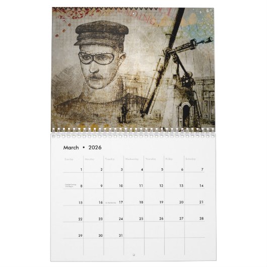 Steampunk 2025 Fantasy Kalender (Mar 2026)